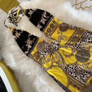 Baroque yellow dress ❌ SOLD